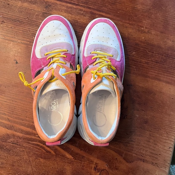 Donna Carolina Italian Sneaker Multi Color Size 38 - Picture 1 of 6